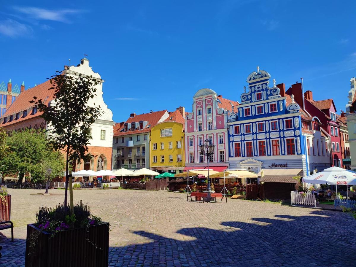 Apartamenty Wielka Odrzanska Centrum Szczecin Luaran gambar